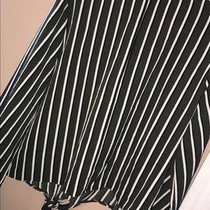 Green and white striped Charlotte Russe shirt